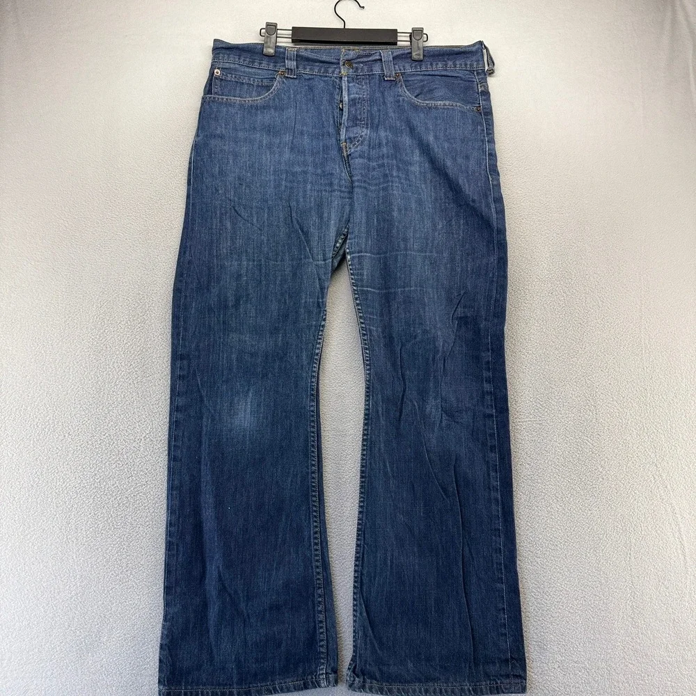 Vintage Levis Jeans Mens 36x32 Blue Denim 512 Bootcut Baggy Distressed Y2k 2000s